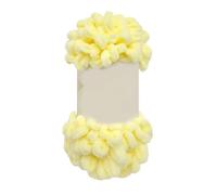2 Roll Excellent Finger Looping Yarn Breathable Anti-Pilling Thread Group Woven Doughnut Ear Yarn Finger Loop Line(Light Yellow)