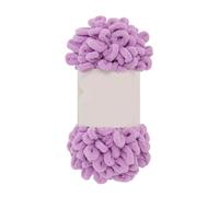 2 Roll Excellent Finger Looping Yarn Breathable Anti-Pilling Thread Group Woven Doughnut Ear Yarn Finger Loop Line(Light Purple)