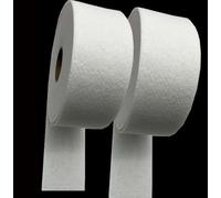 2 Roll Iron-On Fusible Fleece Interfacing,5.6cm x 10m Medium Weight One-Sided Fleece Batting for Bags,Home Decor,Jelly Roll Rugs