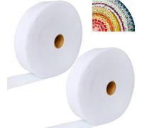 2 Roll Jelly Roll Batting Strip 2 1/2 Inch Cotton Blend Fleece Batting On A Roll Total 100 Yards for Jelly Roll Rugs,Throw Rugs,Braided Rug