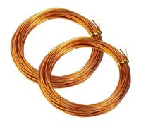 2 Roll Picture Wires, 20m Picture Hanging Wires Heavy Duty, 0.8mm AIuminum Brass Wire, Pictures Frame Wire, Metal Frame Wiress for Mirrors, Artwork, Clocks and DIY