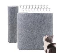2 Roll Total 400x40cm Trimmable Cat Scratching Mat, Cat Scratch Furniture Protector Roll, Adhesive Couch Protector from Cat Claws, DIY Cat Tree, Cat Climbing Wall Cat Scratcher Post Protector