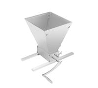 2-Roller Manual Grain Mill Barley Grinder 4L Capacity Malt Crusher,8.5x8.5inch Hopper Opening,with Hopper,2 Aluminum Strips,for Barley, Wheat & Home Brewing