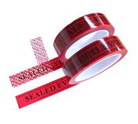 2 Rolls 1” x 55 Yards Red Precut Tamper Resistant Security Evidence Tapes