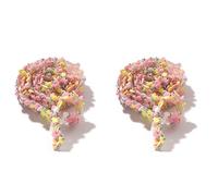 2 Rolls 1 Yard*1.2cm Rhinestone Diamond Ribbons with Round Clay Pieces Pink Self Adhesive Rhinestone Strips,Bling Stickers Wrap Crystal Roll for Glitter DIY