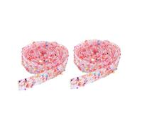 2 Rolls 1 Yard*1.2cm Self-adhensive Resin Sequin Rhinestone Ribbon Orange Sequin Diamond Ribbons,Bling Stickers Wrap Roll for Glitter DIY
