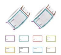 2 Rolls 1000 Pieces Freezer Labels - Removable Food Labels for Storage Boxes, Jars, Pantry & Meal Containers