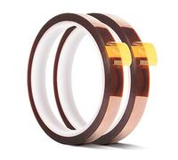 2 Rolls 10mm X 33m 108ft Heat Tape,Heat Resistant Tape,Heat Transfer Tape,Thermal Tape,Sublimation Tape,Heat Vinyl Press Tape,No Residue,High Temperature Tape,Electronics,Soldering,Circuit Board