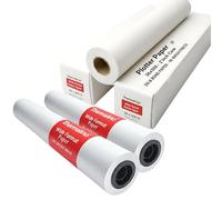 [2 Rolls]- 36” x 300’, 20lb, CAD Plotter Paper Rolls - 96 Bright White,- Wide Format Inkjet Bond Paper with 2" Core - Premium Quality for CAD, GIS, and Engineering Prints