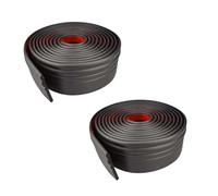 2 Rolls*5M Foam Baseboard Skirting Border,Self Adhesive Wall Borders,Wall Trim Line 3D,Peel and Stick Molding,Wallpaper Border,Caulk Strip for Countertops,Tile Waistline Trims(Black,9.3CM)