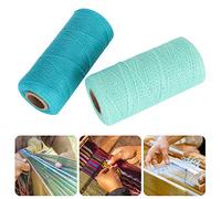 2 Rolls 8/4 Cotton Loom Warp Yarn,Worsted Cotton Yarn Cone Pure Cotton Hand Sewing Thread for Knitting Tatting Carpet Tapestry Wall Hanging Crafts