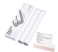2 Rolls A4 Thermal Paper, 21 x 29.7 cm Portable Thermal Paper Compatible with MT890/HPRT MT810/M08F/ITP01/ITP04, Thermal Paper Roll Support Contract, Picture, Etc(White)