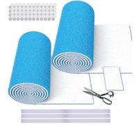 2 Rolls Air Vent Filters, 120" x 12" Cut to Size Air Filter (100+ Filters), MERV 8 Triple Vent Filter Kit for Floor Registers, Grilles, Ceiling, Wall HVAC Furnace Vents, With Adhesive Hook Tape