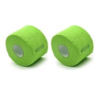2 Rolls Barber Neck Strips Disposable Flexible Strentchy Paper Neck Bands Hairdressing Wrap Paper Tape Barber Supplies Accessories for Salon Coloring Haircutting Styling (Green)