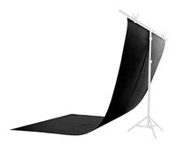 2 Rolls Black PVC Backdrop Photography PVC Background for Photo Video 60x130cm / 2x4ft Screen Backdrop, for Advertisements Object Photography Food photography Web Commercials