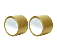 2 Rolls Brown Packing Tape Heavy Duty Acrylic Packaging Tape Strong Secure Sticky Sealing for Industrial & Cardboard Moving Home Boxes Cartons Large Postal Parcel Tape (72mm x 66M)