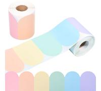 2 Rolls Bulletin Board Display Borders for Classrooms, Pastel Colorful Scalloped Border Trim Roll, 20M/Each DIY Cut Notice Board Stickers for School Office Chalkboard Wall Desk Decor(Colour)