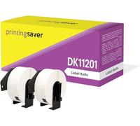 2 Rolls Compatible DK-11201 Address Labels, 29 x 90 mm, 400 Labels/Roll, White - Value Pack - for Brother P-Touch QL-500 to QL-1060N