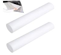 2 Rolls Cooker Hood Filter 18x197" Anti-Oil Stain Filter for Extractor Fan Cooker Hood Smokeproof Replacement Ventilator Sheets for Home Kitchen
