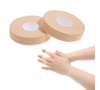 2 Rolls Finger Tape, Extra Strong Adhesive 0.6-Inch x 32-feet Athletic Tape for Fingers, Hands, & Toes, Rock Climbing Tape, Skin-Friendly Sports Tape for Outdoor Sports Climbing Football (Skin Color)