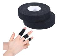 2 Rolls Finger Tape, Extra Strong Adhesive 0.6-Inch x 32-feet Athletic Tape for Fingers, Hands, & Toes, Rock Climbing Tape, Skin-Friendly Sports Tape for Outdoor Sports Climbing Football (Black)