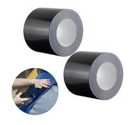 2 Rolls Gaffer Tape Black- 45mm x 10m, Strong Duct Tape, Super Sticky Duct Tape, Water Resistant Heavy Duty Duct Tape, Use for Repairing, Securing Cables, Sealing, Labeling