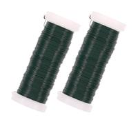 2 Rolls Galvanised Iron Plant Fixing Tie Wire, Flexible Garden Ties | Smooth Surface, Multi-use Bundling, Supports Flowers, Cables and Cords around Offices, Desks, Gardens, Seasons