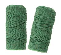 (2 Rolls) Garden Mile Heavy Duty Green Thick Garden Twine Natural Jute String Rope Plant Ties For Indoor Plants Outdoor Packaging Rope Craft String