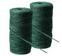 2 Rolls Green Hemp Garden Twine, Garden String Christmas Twine Natural Jute String for Gardening, Arts & Crafts, Total 200m/656ft