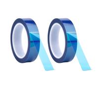 2 Rolls Heat Resistant Tape, 20mm x 33m/108ft Blue Heat Tape Sublimation, High Temperature Proof Tape, Film Masking Tape, Thermal Tape No Residue for Electronics Tote Bags 3D Printers DIY Crafts