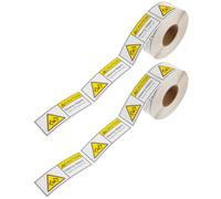 2 Rolls Heavy Package Shipping Label Stickers, 2 Adhesive Warning