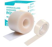 2 Rolls Hydrocolloid Roll for Wound Care-5cm*5m/1.9cm*3m, Hydrocolloid Bandages Patch,Extra Thin Wound Dressing Tape,Flexible,Skin-Friendly,Waterproof, Self-Adhesive, Easy to Cut