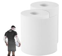 2 Rolls Kinesiology Tape, Muscle Support Tape Extra Wide Waterproof Turf Tape for Arms Football Ultra Sticky Athletic Sports Tape Wrap for Exercises Gymnastics to Prevent Turf Burn (Black White)