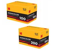 2 Rolls - Kodak KODACOLOR 100 + 200 ISO 36exp 35mm 135 Color Negative Film
