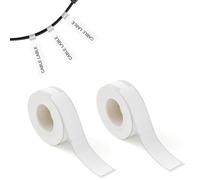 2 Rolls Label Maker Tape, 12.5×109mm Cable Label Sticker, Waterproof Tear Proof Thermal Paper Compatible for P15 P12 Printer
