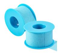 2 Rolls Medical Tape for Sensitive Skin,Waterproof Surgical Tape for Secures Dressings and Gauze,Easy Removable Surgical Tape for First Aid Wound Care Skin Friendly (Blue:2.5cm*4.5m/1"X5yd)