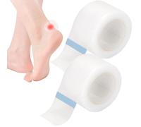 2 Rolls Moisture Heel Stickers, Invisible Adhesive Heel Sticker Tape Foot Anti Wear Tape Cushion Blister Guard Patch for Man Women to Prevention Blister and Chafing Cushion Protection(2.5cm*5m)