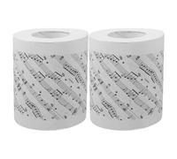 2 Rolls Musical Toilet Paper Roll Music Note Printed Tissue Paper | Paper Roll Supplies, Soft Gentle Use, Home Bathrooms, Artistic Charm for Music Enthusiasts