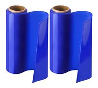2 Rolls Non Slip Material Roll Silicone Non Slip Roll Cut to Size Non Slip Mat Large Table Pads Anti Slip Large Roll for Baking Drawer Crafts Counter, 8 Inch x 3.25 Ft (Blue)