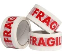2 Rolls of Printed Fragile Tape 48mm X 66M