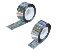 2 Rolls Reflective Bird Scare Tape (100m),Double-Sided Flash Deterrent for Pigeons, Geese, Woodpeckers - Protects Gardens, Farms & Orchards