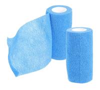 2 Rolls Self Vet Wrap Bandage for Cow Hoof Trimming Care | Cloth Blue Roll, Uniform Pressure and Hair-friendly Grip, for Farriers and Livestock Farmers