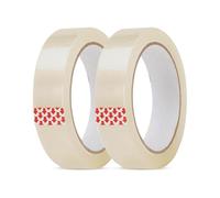 2 Rolls Sellotape 24mm x 40m - Clear Packing Tape for Packaging and Parcel - Strong Cellotape Rolls for Secure Sealing - Transparent Clear Tape for Moving, Shipping, and Office Use