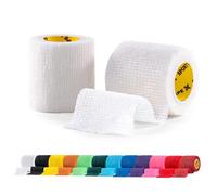 2 Rolls SPORTTAPE Football Sock Tape, 5cm x 4.5m, White - Self-Adhesive Cohesive Bandage, Compression Wrap & Sports Stretch Tape for Ankles, Joints, Socks, Vet & Pet Wrap for Dogs, Horses