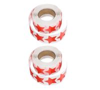 2 Rolls Star Tanning Stickers 2 Rolls Perforated Self Adhesive | Red Copper Foil, Lightweight Breathable Finish, Beach and Summer Use, Star Design with Perforated Adhesive