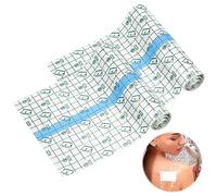 2 Rolls Tattoo Aftercare Waterproof Bandage 30cm x 2m Second Skin Tattoo Transparent Film Dressing Stretch Adhesive Bandage Tape Antibacterial Bandages for Tattoo Aftercare Recovery
