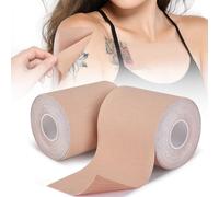 2 Rolls Tattoo Cover Up Tape, 3"x16.4ft Light Tan Cuttable Tattoo Cover Up Patch, Water-Resistant & Sweat-Resistant Tattoos Patches Bandage to Coverup Tattoos Concealer Scars & Birthmarks Sticker