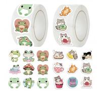 2 Rolls Teacher Reward Sticker,500 Stickers per Roll,1000 Total,Animal Sticker for Students,Classroom Incentive Stickers for School Rewards (Style-E)