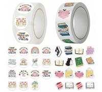 2 Rolls Teacher Reward Sticker,500 Stickers per Roll,1000 Total,Motivational Sticker for Students,Classroom Incentive Stickers for School Rewards (Style-C)