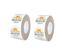 2 Rolls Thank You Stickers for Small Business Cute Happy Mail Stickers Hope This Package Brightens Your Day Labels Christmas Thank You Sticker Packaging Labels for Retailers Bakery Bags Boxes